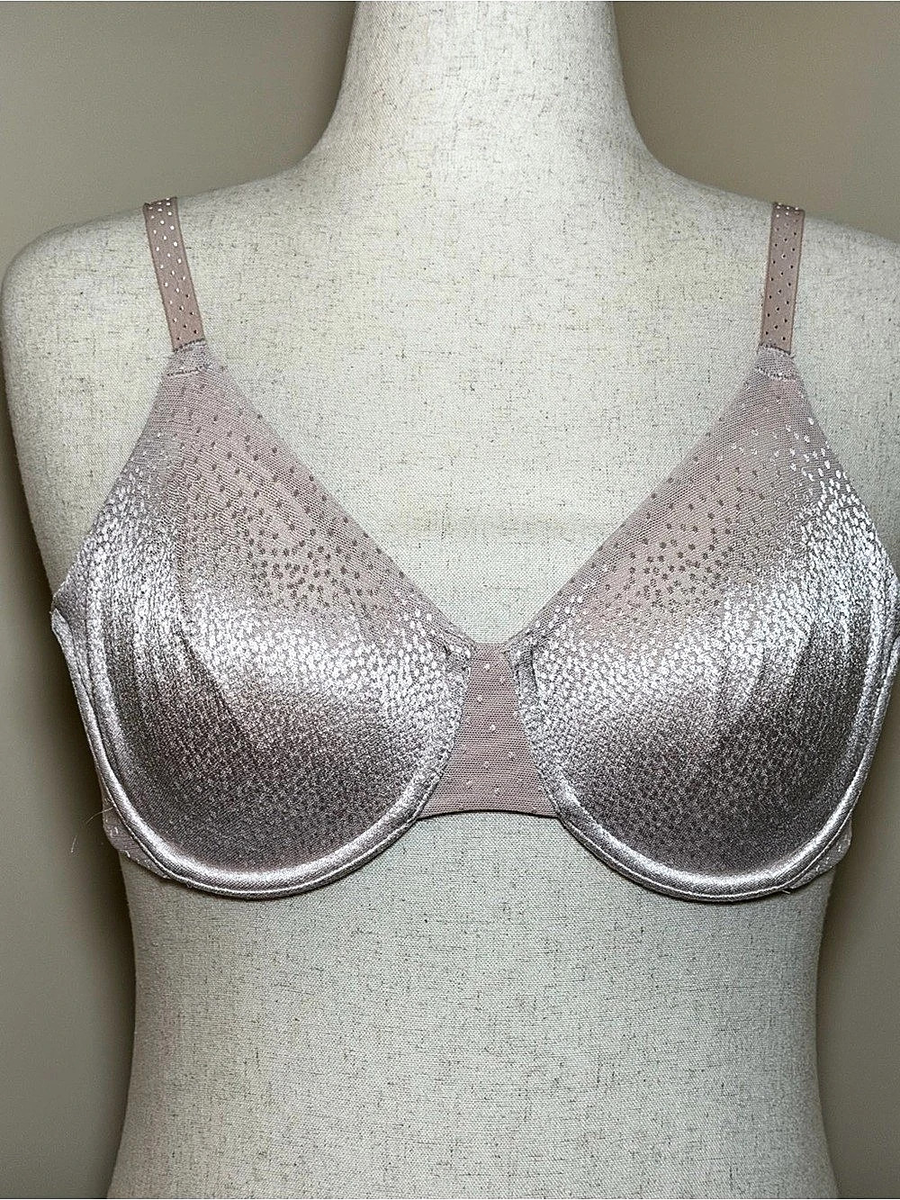 Wacoal Back Appeal Underwire Bra 855303 36C Praline Nude Full Coverage
